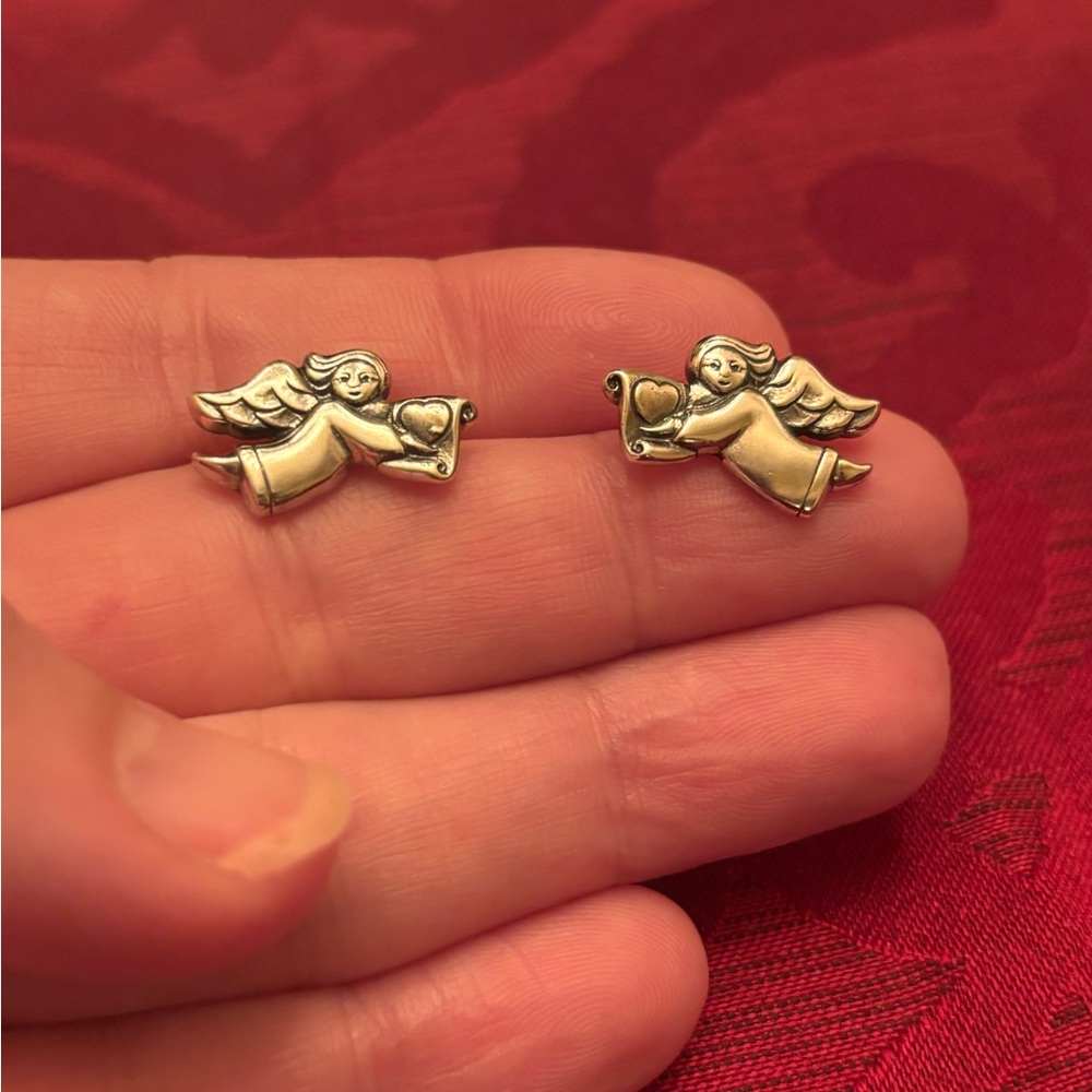 Retired James Avery Angel Earrings